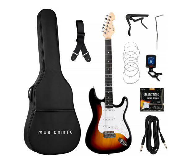 MusicMate Gitara elektryczna MusicMate - ME-02 - 1588156 - zdjęcie